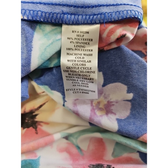 Connected Apparel‎ Women's Blue Floral Sleeveless Maxi Dress - Picture 10 of 10